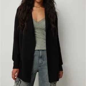 Ardene Long Hooded Knit Cardigan Size Small